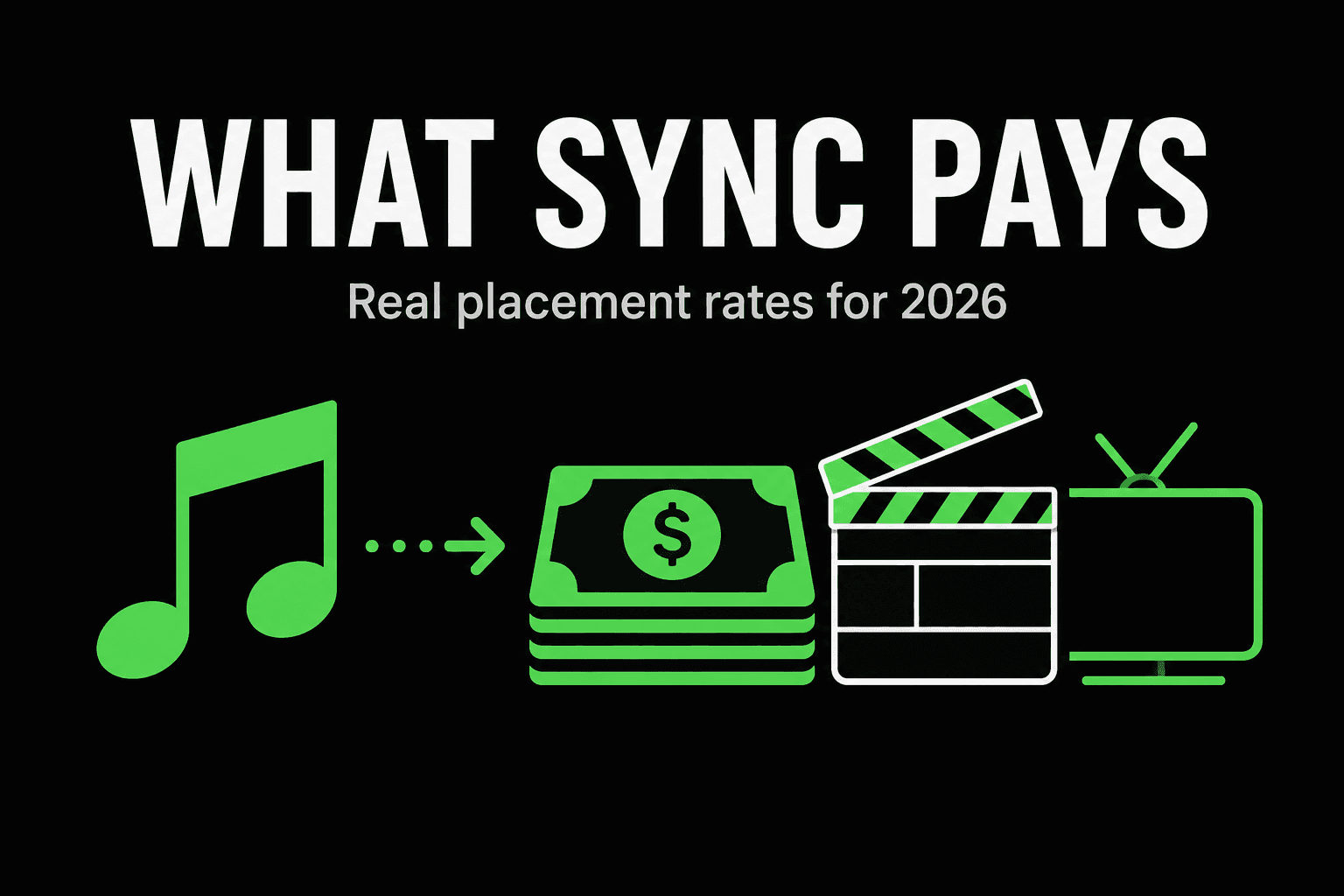 What sync pays: real placement rates for 2026