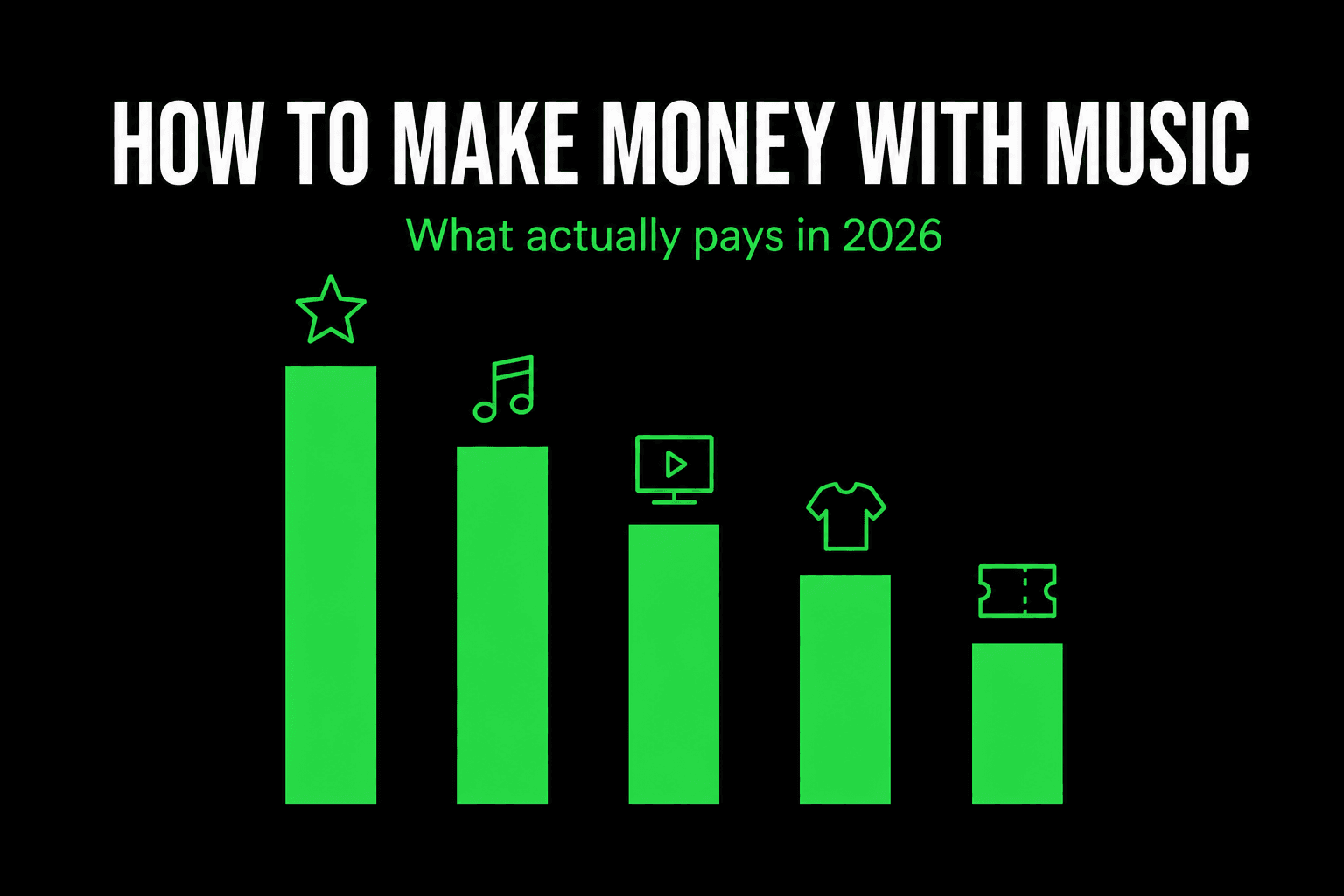 How to make money with music in 2026 — what actually pays