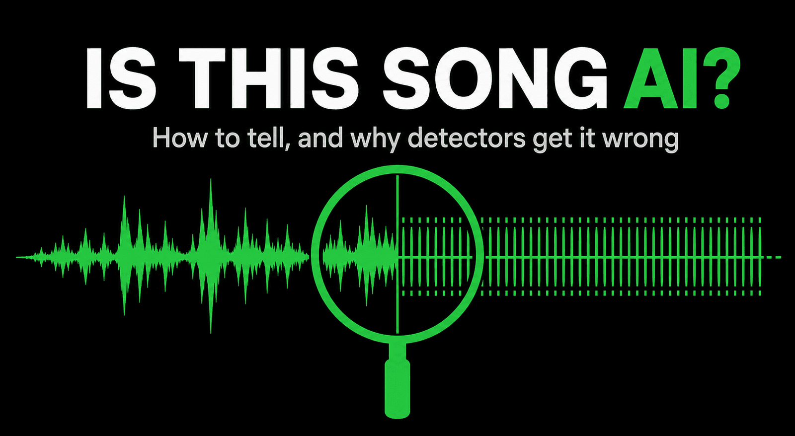 Is this song AI? How to tell, and why detectors get it wrong
