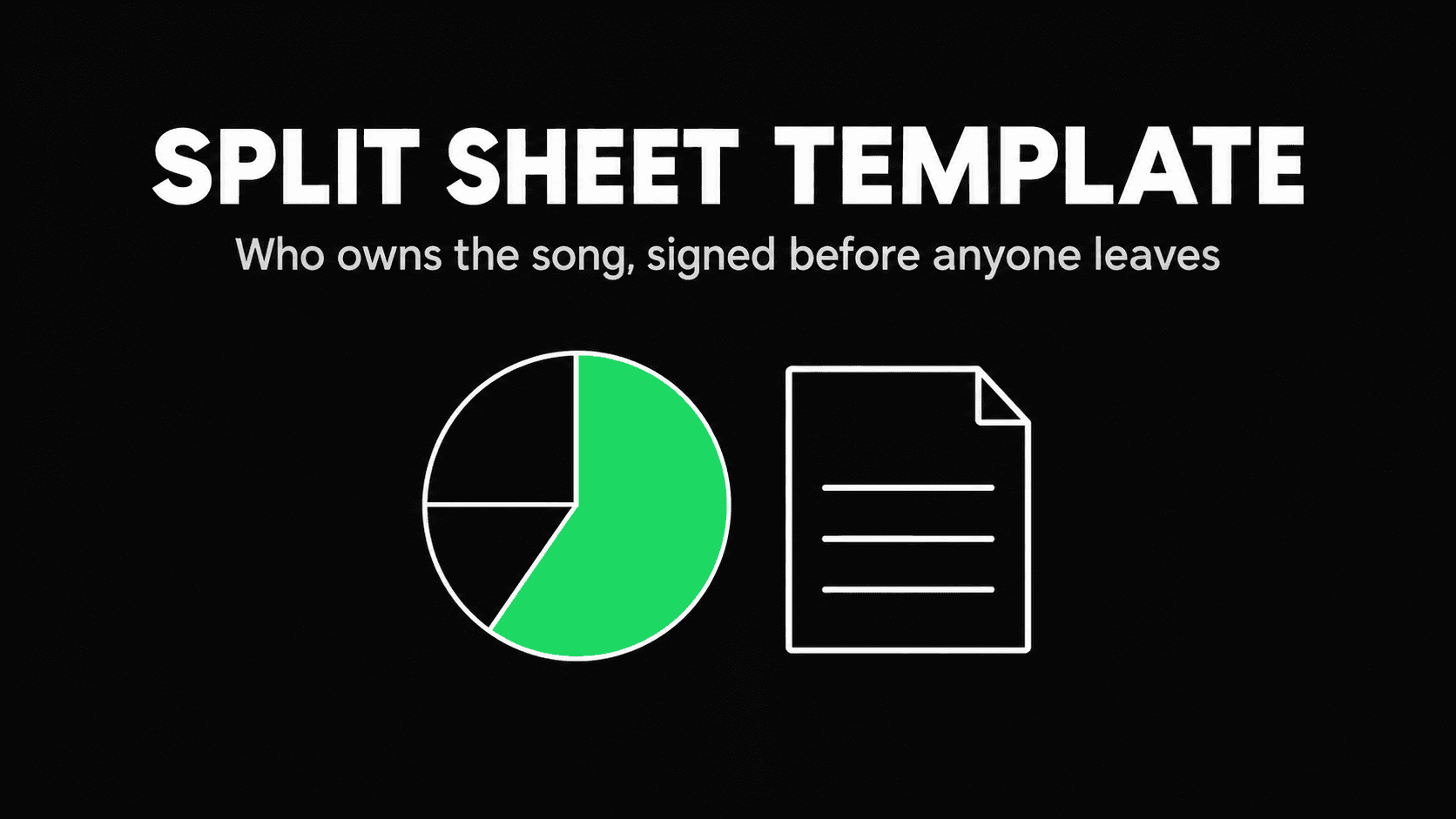 Split sheet template: how songwriting splits work, with a free template to copy
