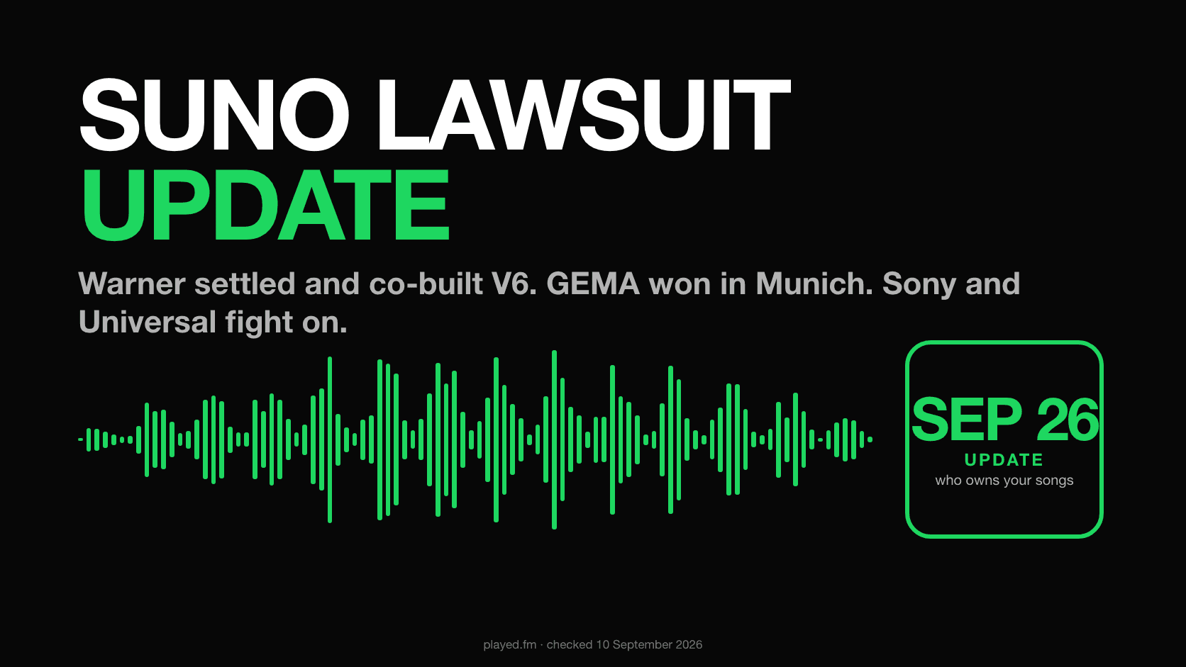 Suno lawsuit update — what the Warner deal means for your songs